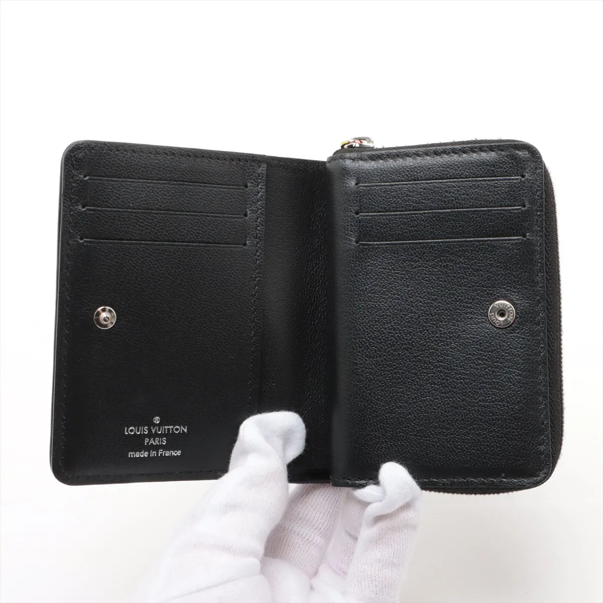 Louis Vuitton Monogram Empreinte Iridescent Coussin Wallet Noir