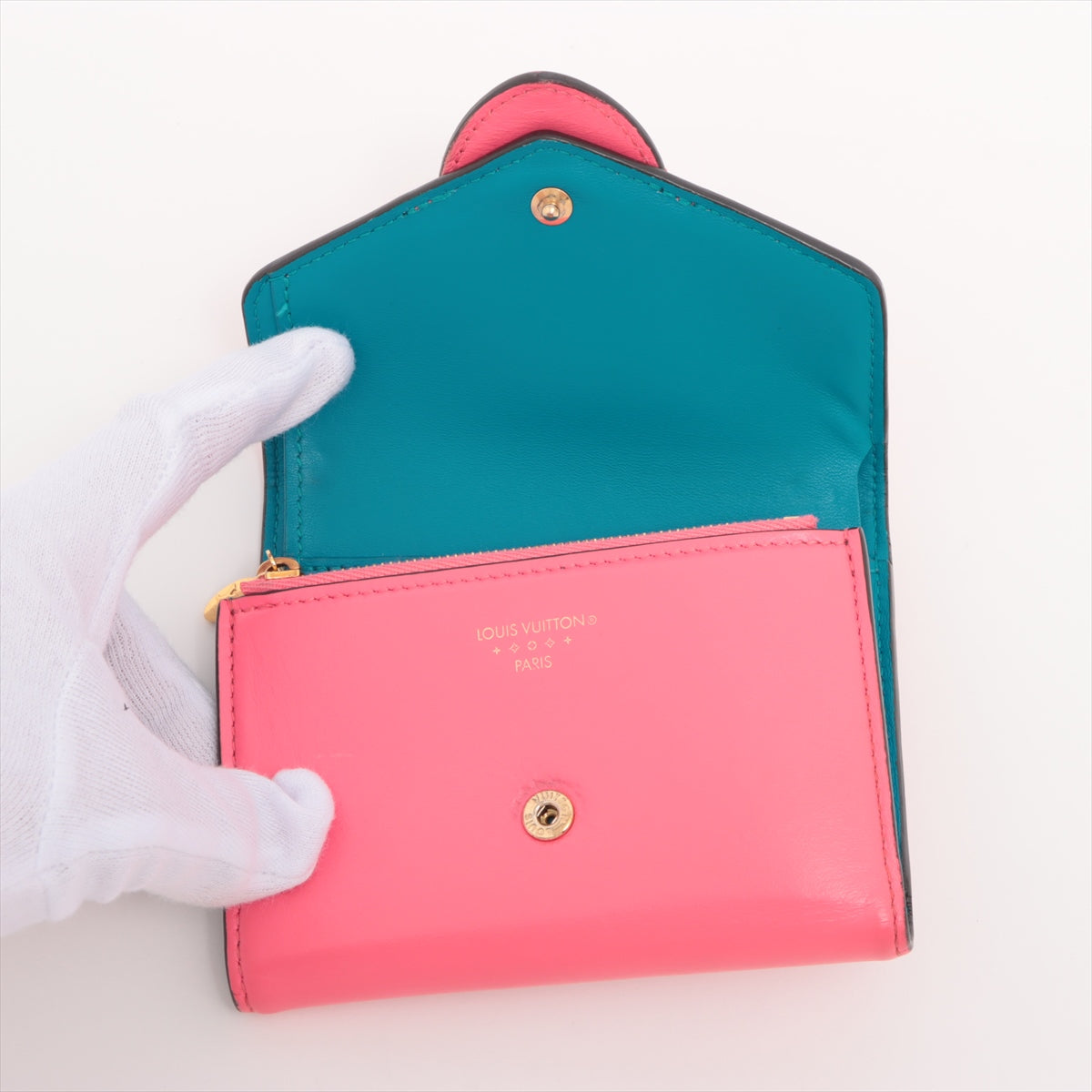 Louis Vuitton LV Pont Neuf Compact Wallet Pink x Blue