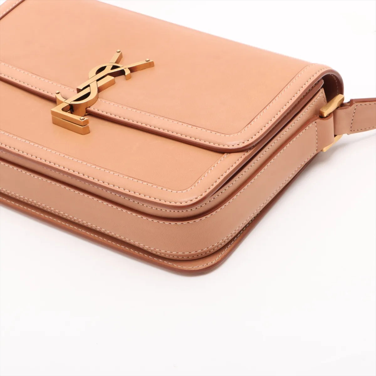 Saint Laurent Paris Solferino Leather Shoulder Bag Brown — product photo 3