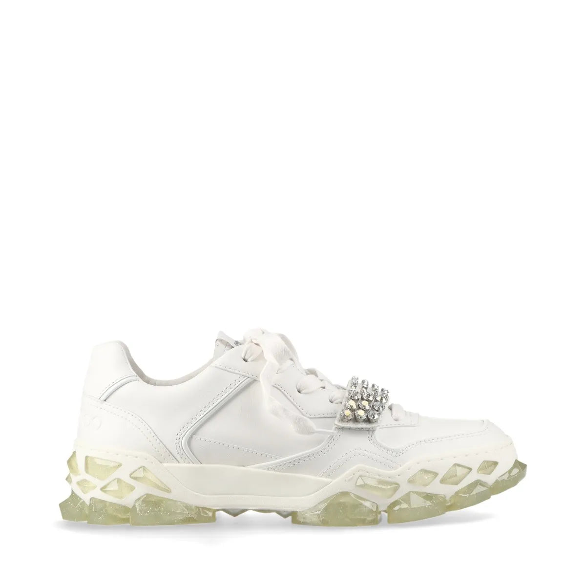 Jimmy Choo Diamond Leather Sneaker Unisex White