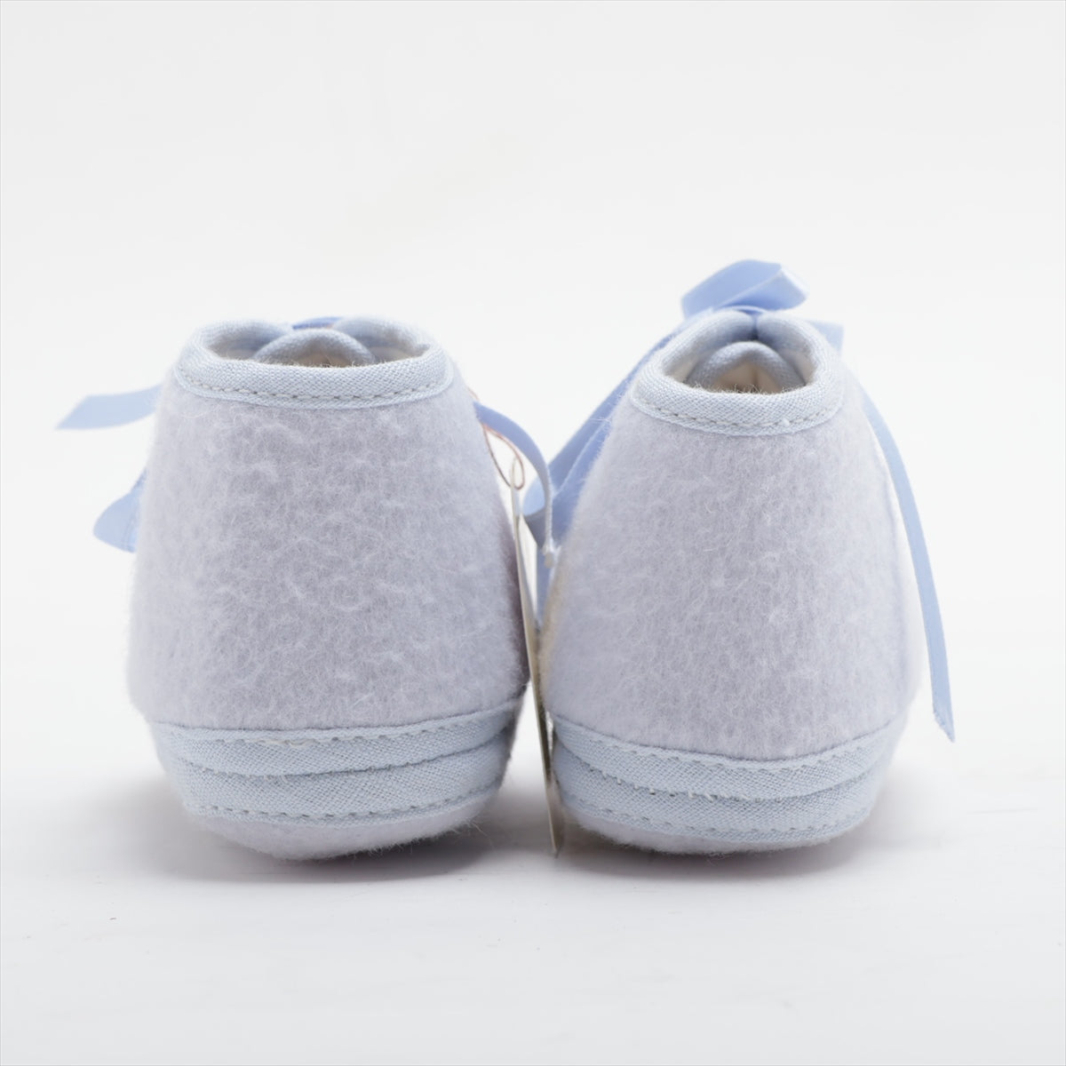 Hermès Wool Angora Baby Shoes Blue