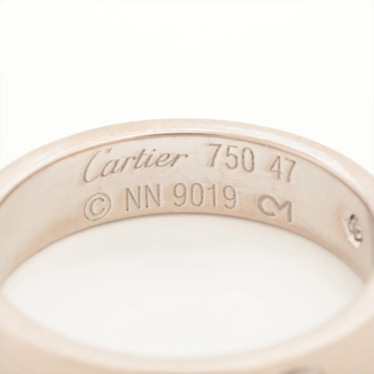 Cartier Mini Love Diamond Ring White Gold