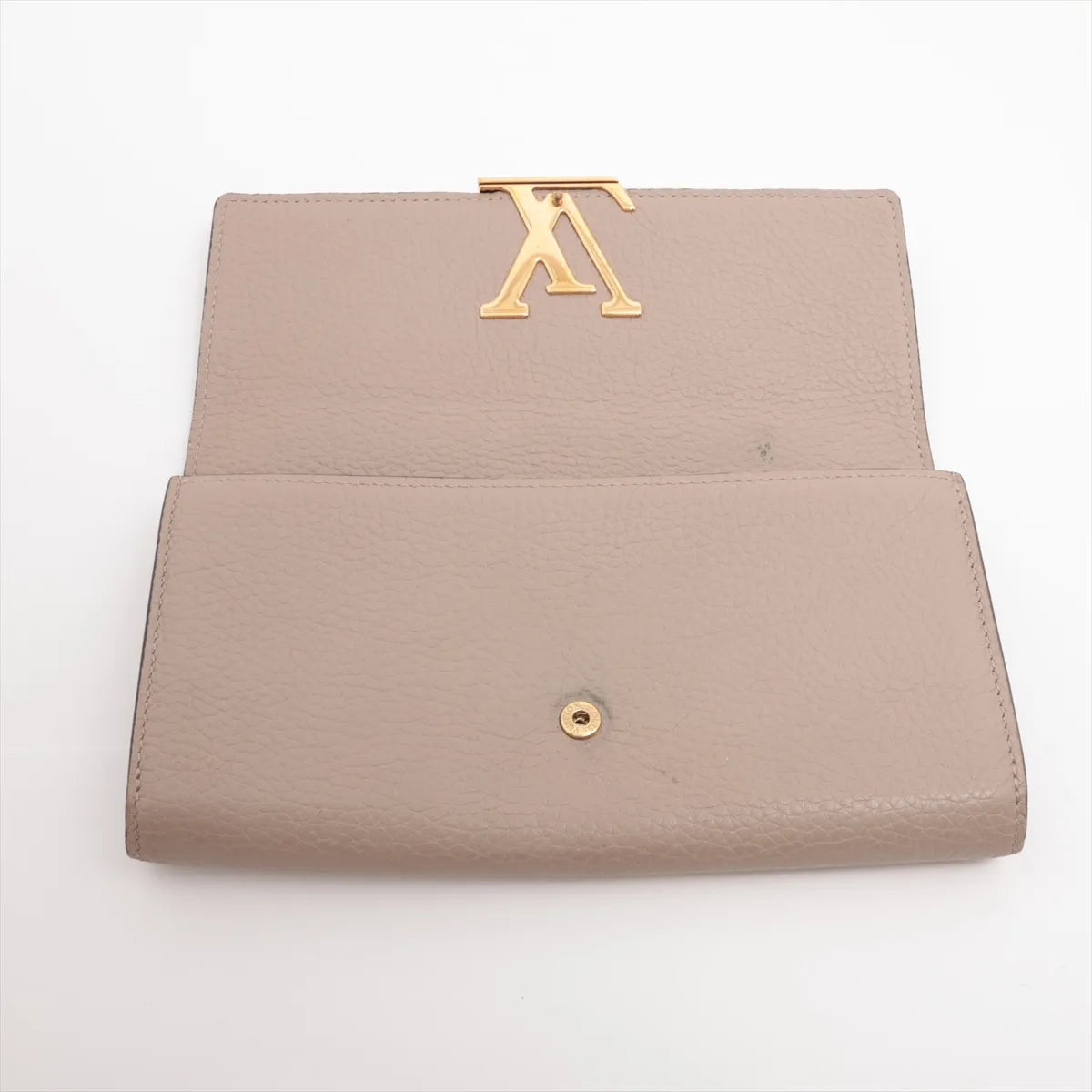Louis Vuitton Taurillon Capucines Long Wallet Galet
