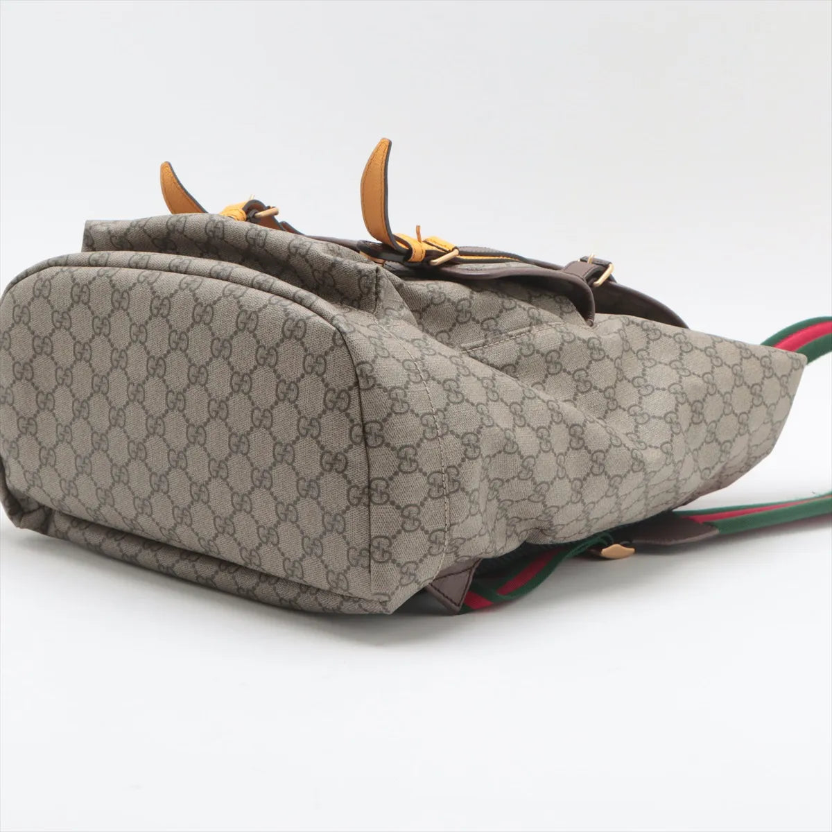 Gucci GG Supreme Cat Head Drawstring Backpack Ebony x Beige