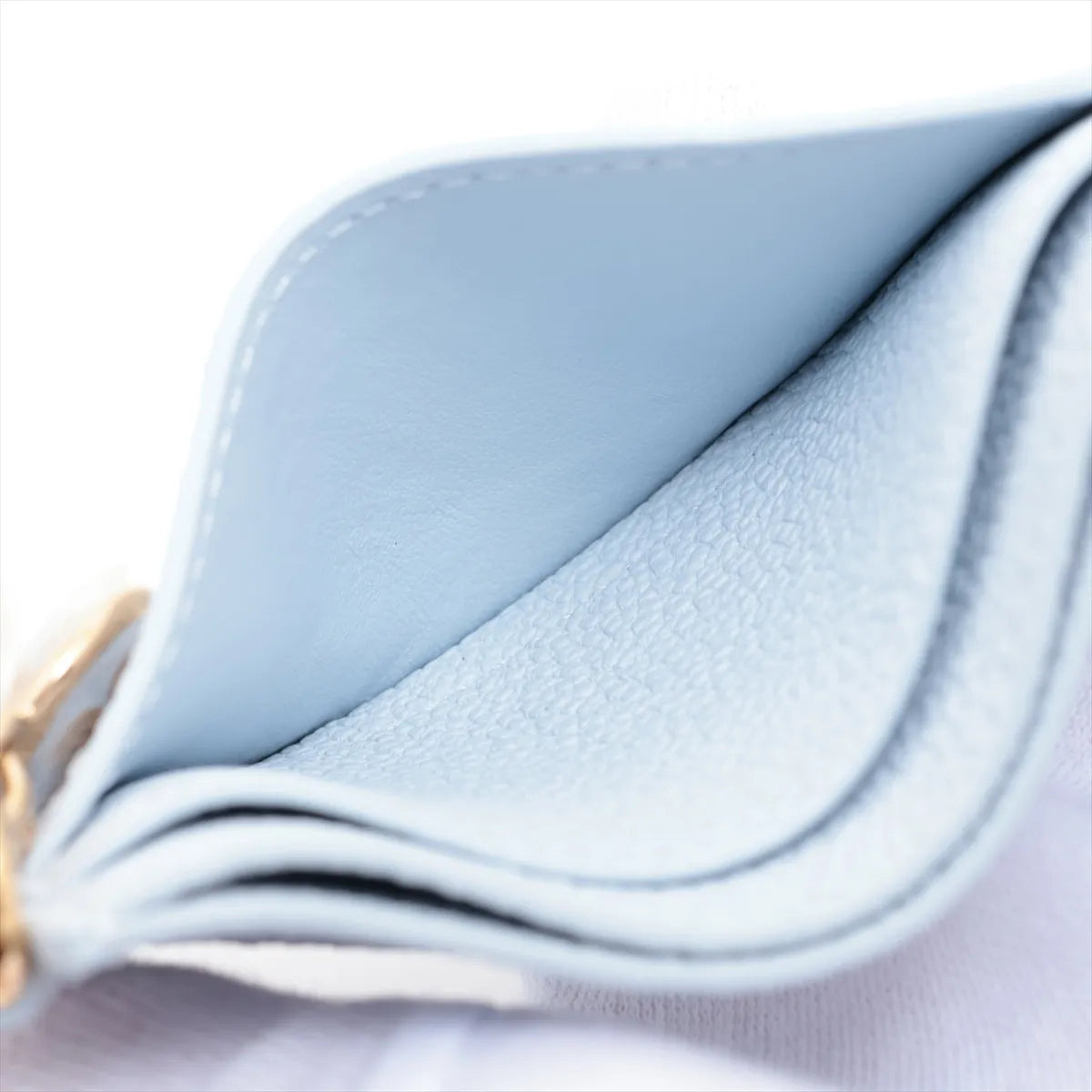 Louis Vuitton Monogram Empreinte LV Charms Card Holder Azur