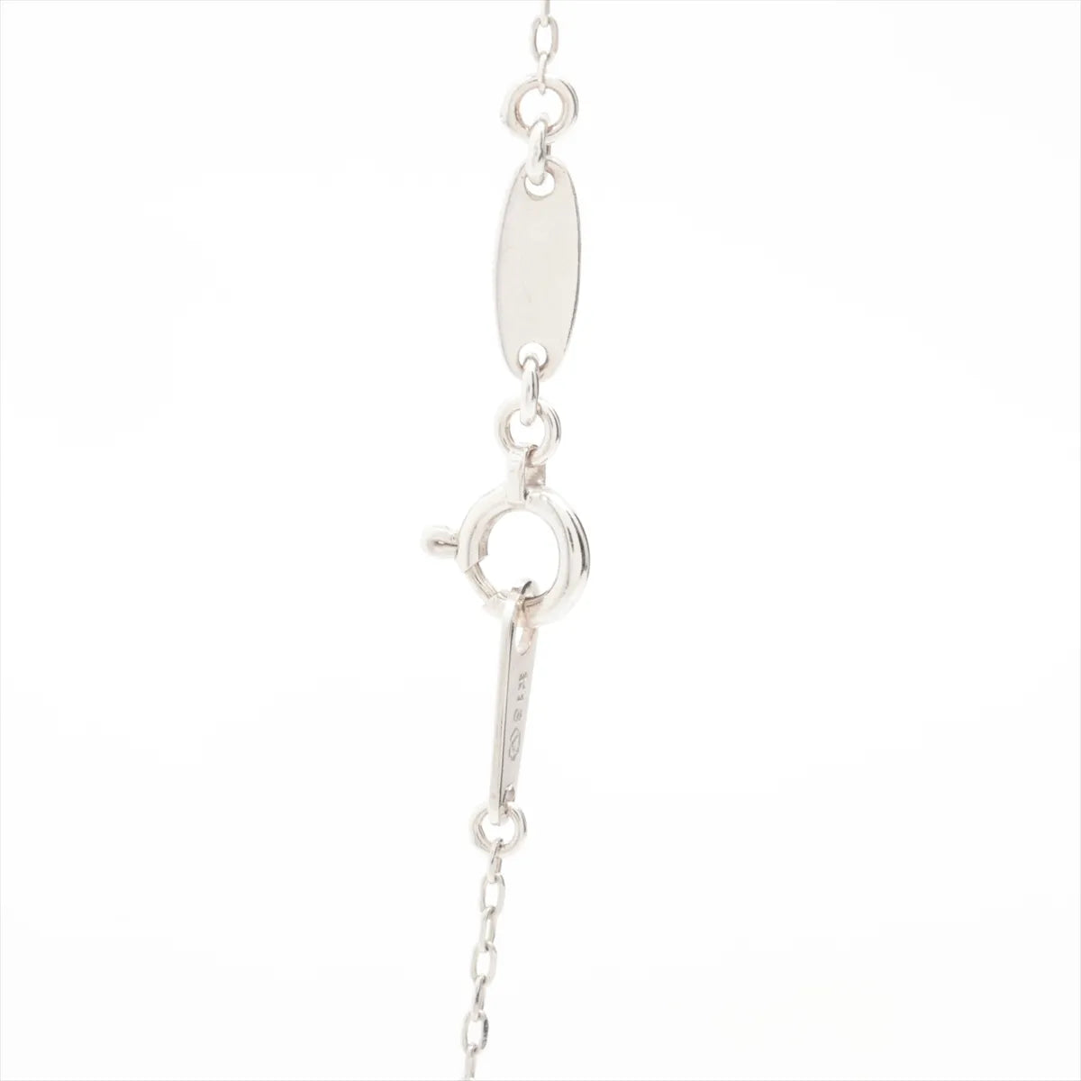 Open-Heart Diamond Necklace Yellow Gold x White Gold