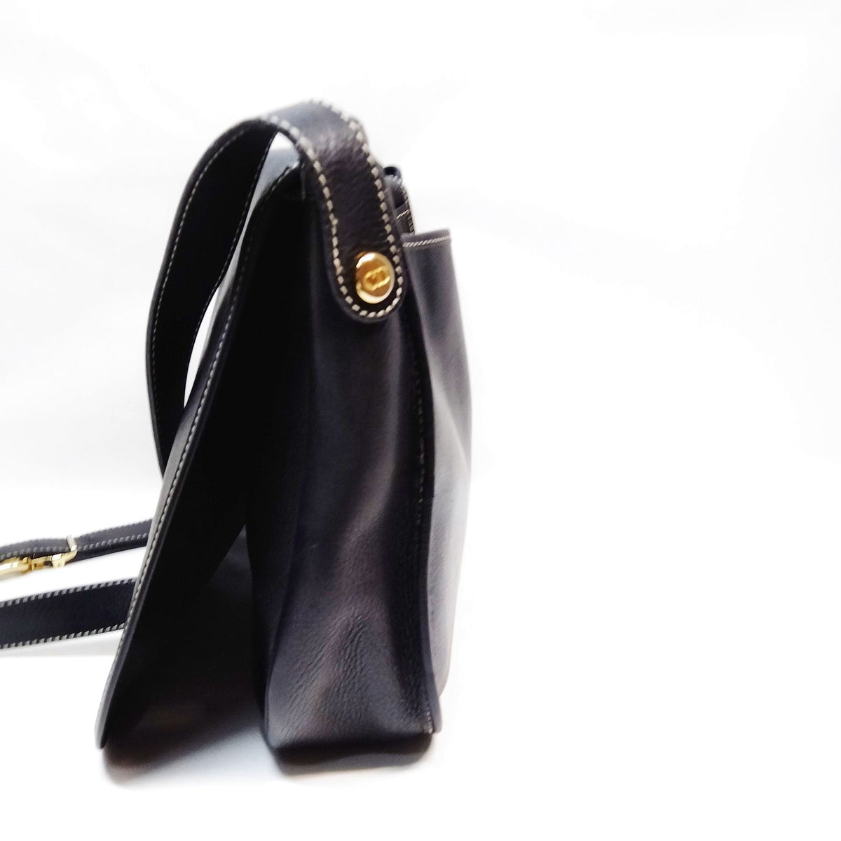 Christian Dior Black Leather CD Shoulder Bag — detail 2