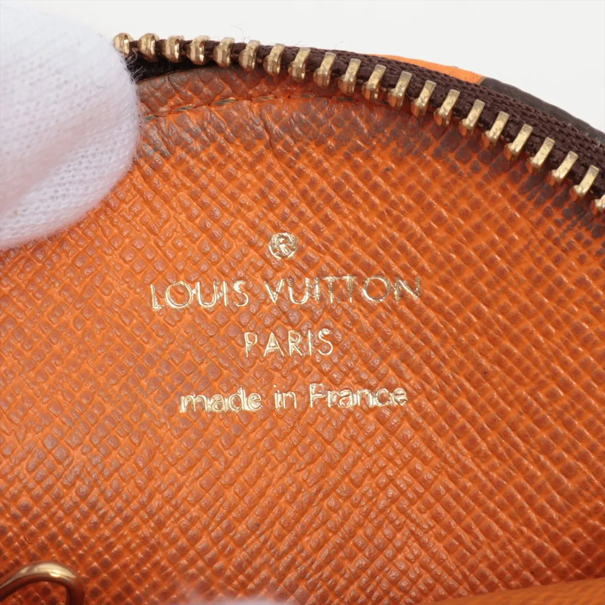 Louis Vuitton Monogram Limited Edition Groom Round Coin Purse Orange