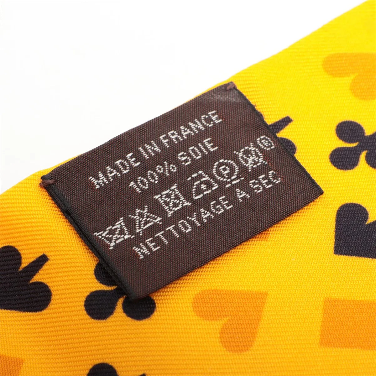 Hermes Twilly Jeu de Cartes Judo Scarf Silk Yellow