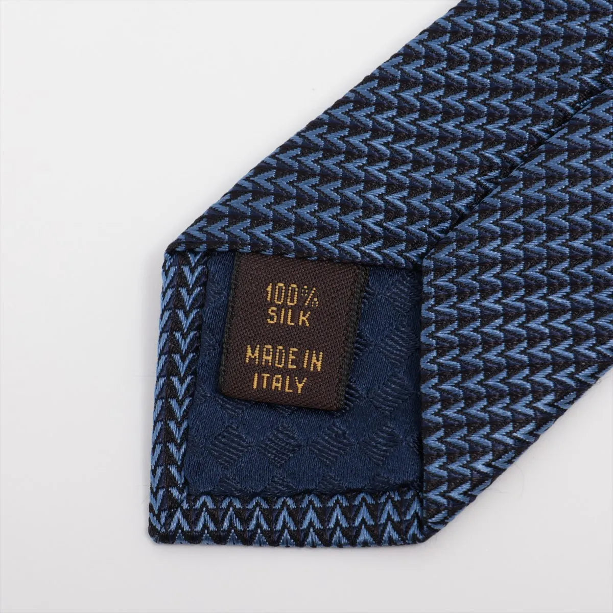 Louis Vuitton Silk Necktie Navy Blue