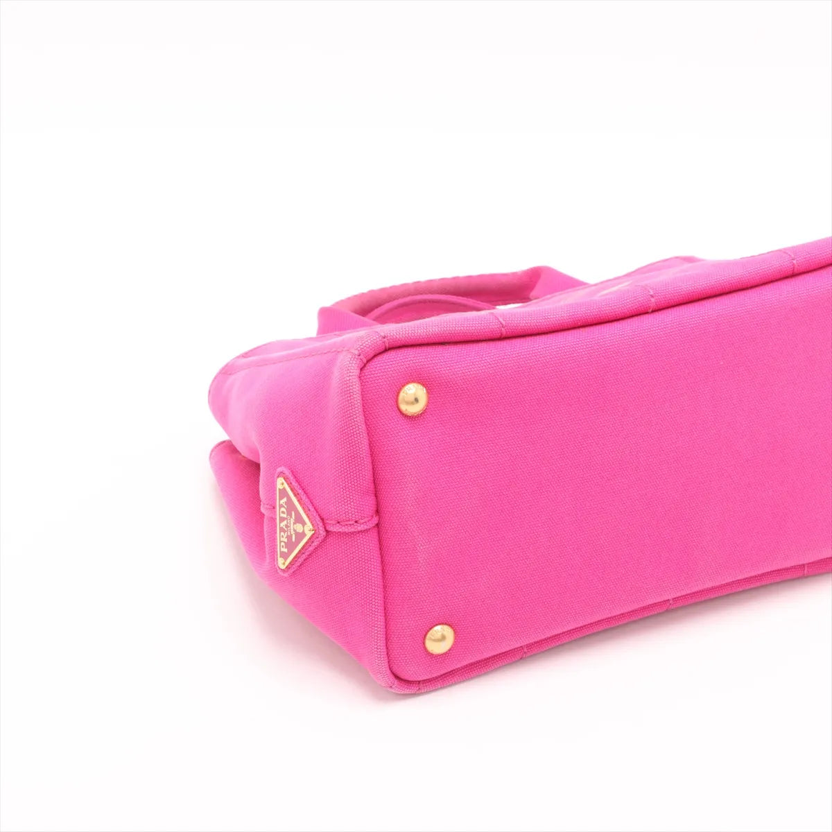 Prada Canapa Canvas Two-Way Handbag Hot Pink