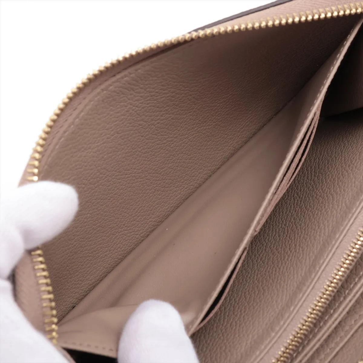 Louis Vuitton Monogram Empreinte Zippy Wallet Tourterelle