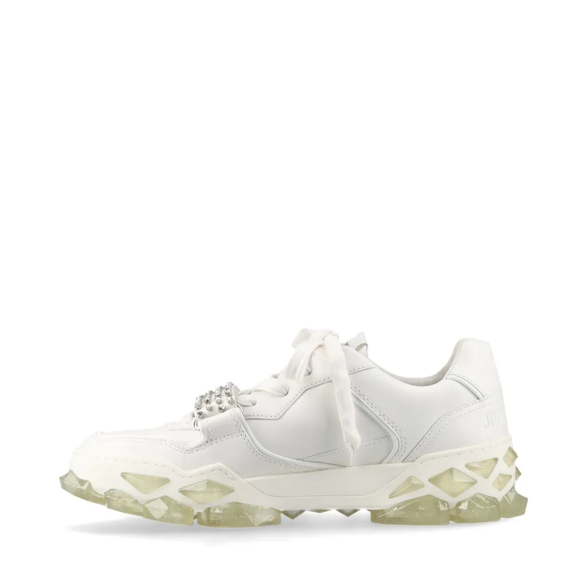 Jimmy Choo Diamond Leather Sneaker Unisex White
