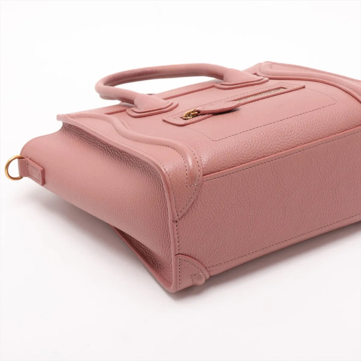 Celine Luggage Nano Shopper Leather Two-Way Handbag Pink