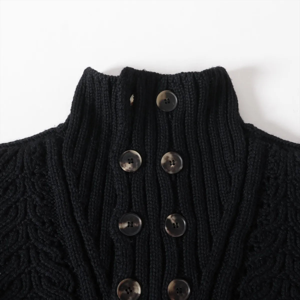 Ferragamo Wool Knit Turtle Neck Black