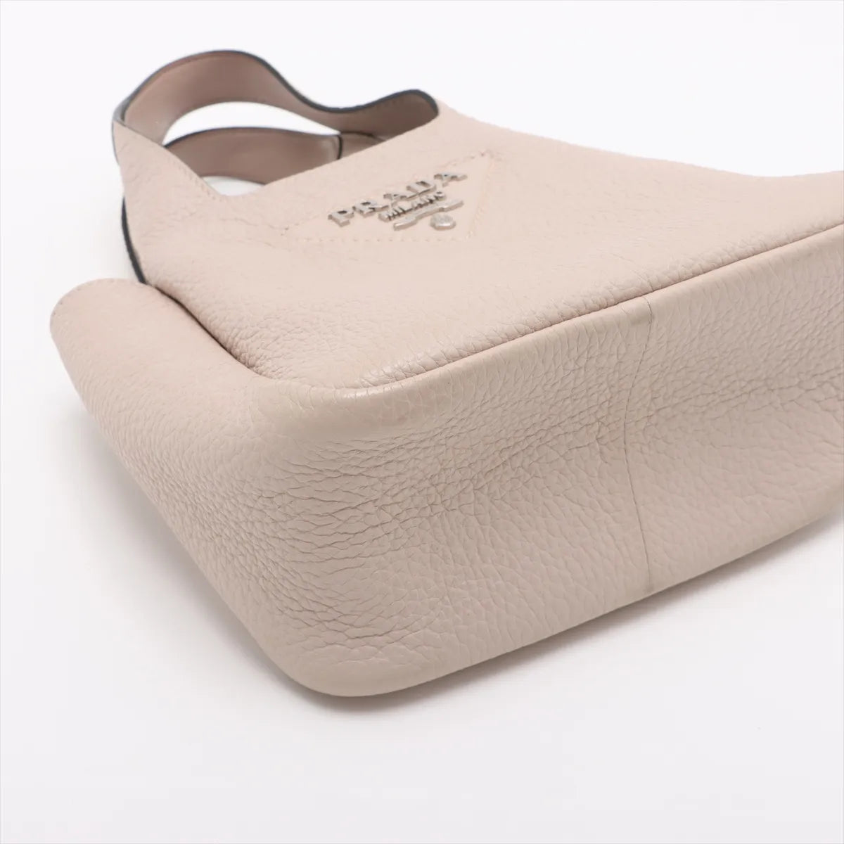 Prada Vitello Daino Soft Leather Tote Handbag Beige