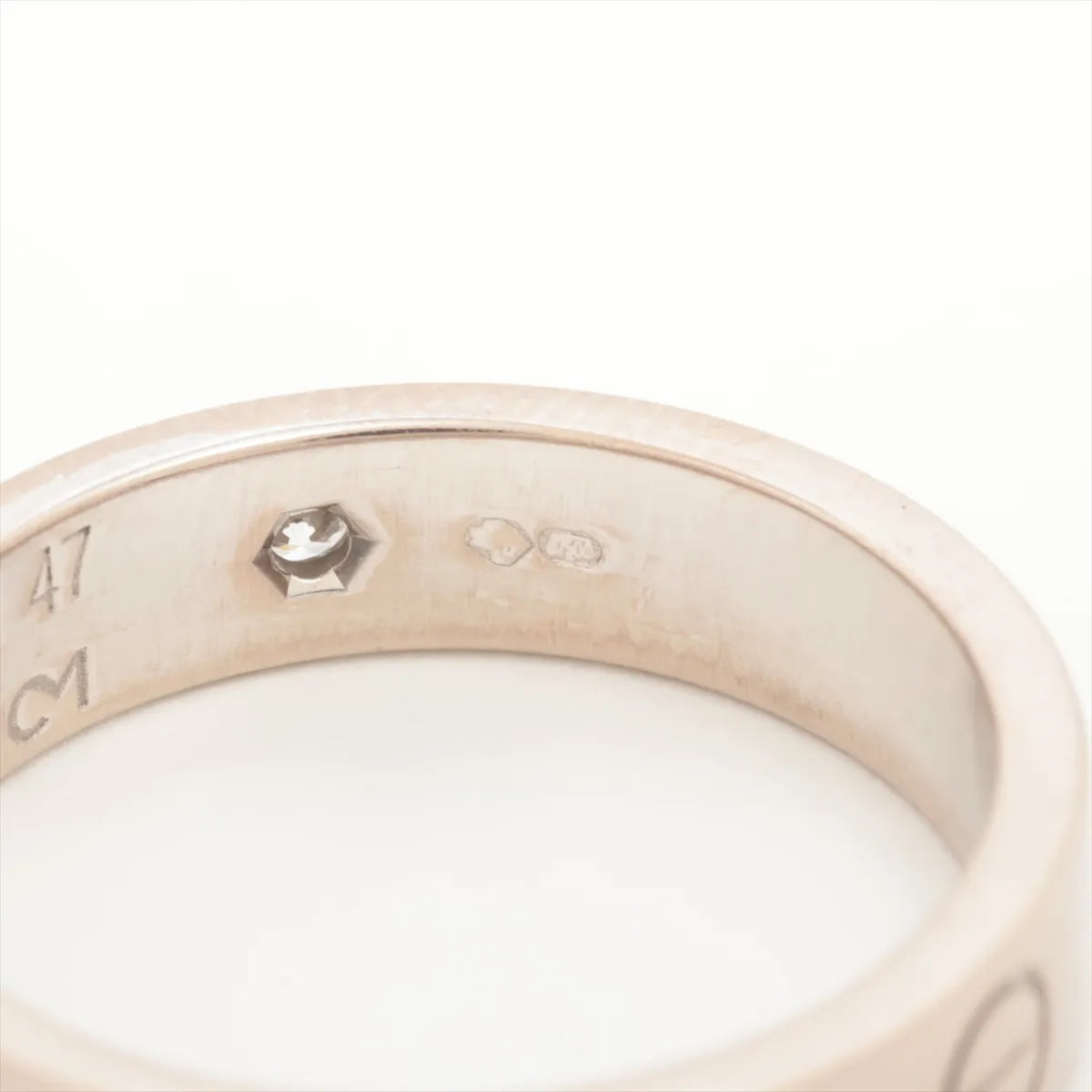 Cartier Mini Love Diamond Ring White Gold