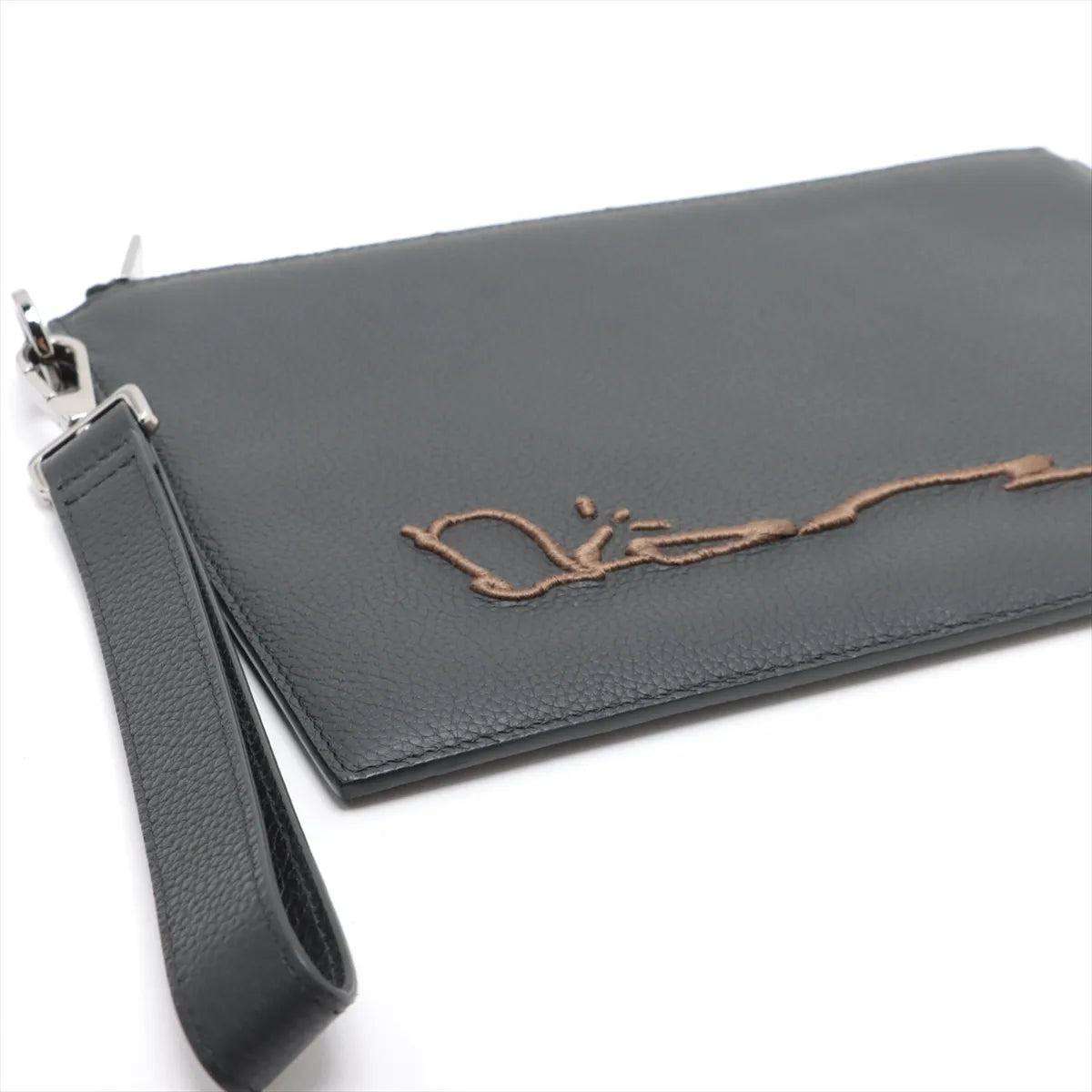 Dior x Cactus Jack Leather Clutch Bag Black