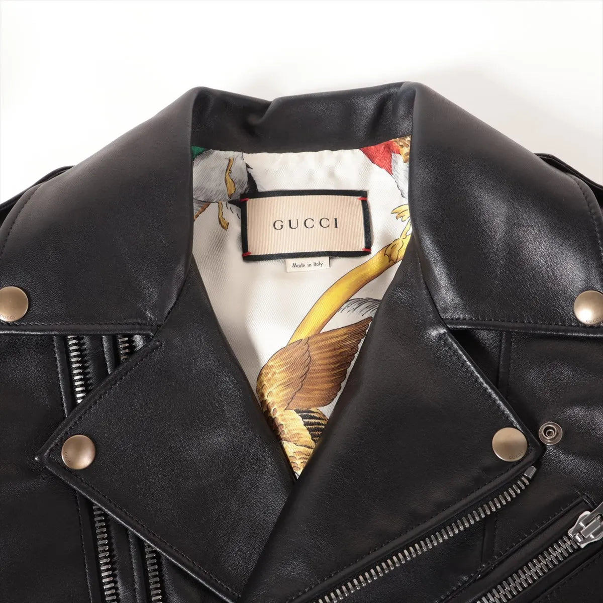 Gucci Lambskin Leather Jacket Black