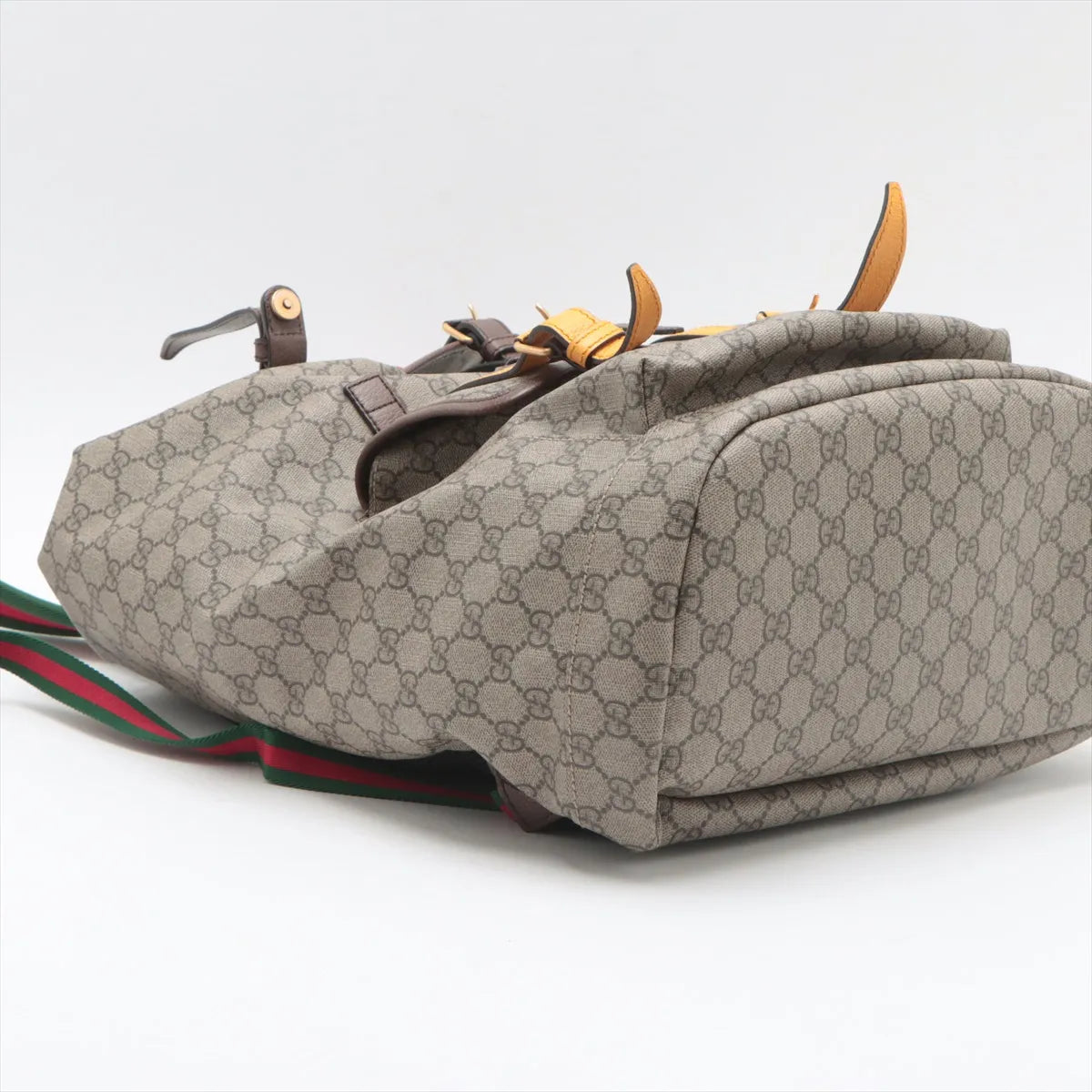 Gucci GG Supreme Cat Head Drawstring Backpack Ebony x Beige
