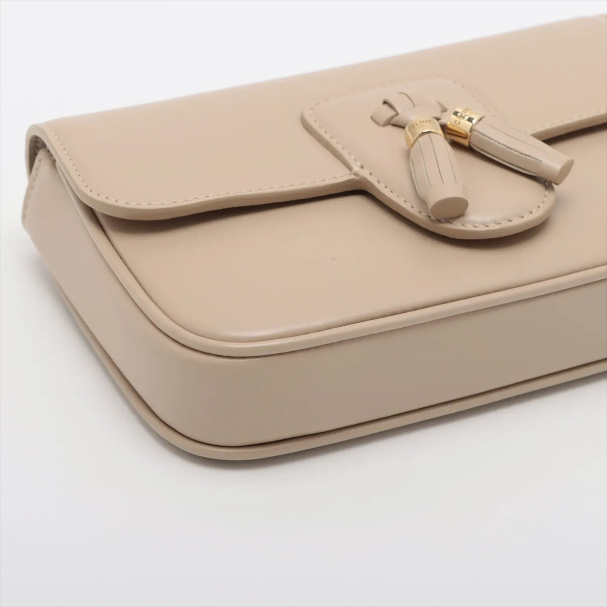 Celine Tassels Leather Waist Bag Beige