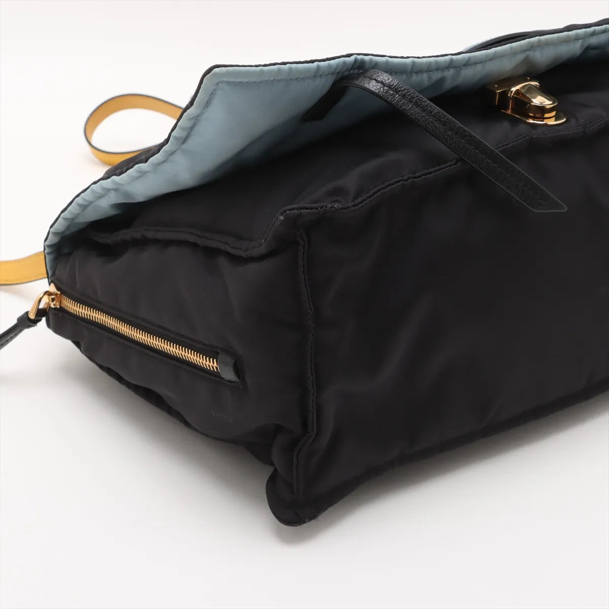 Prada Etiquette Nylon Two-Way Shoulder Bag Black