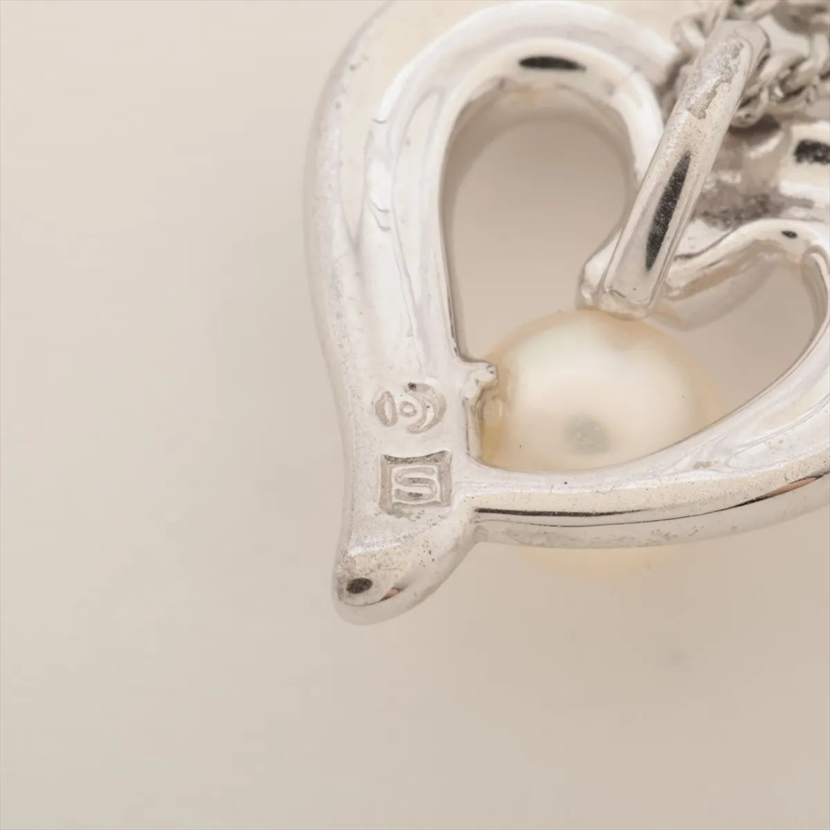 Tasaki Heart Pearl Pendant Necklace