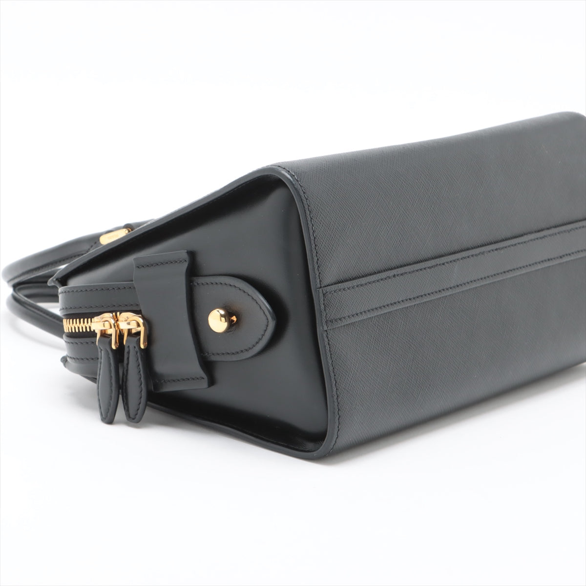 Prada Saffiano Leather Handbag Black