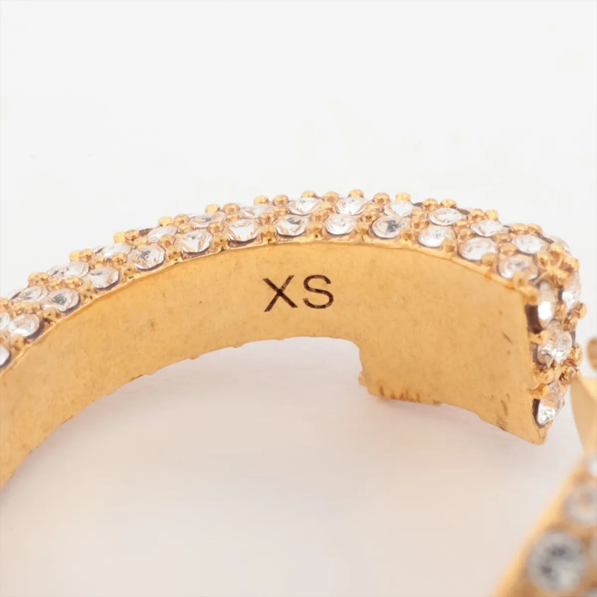 Gucci GG Logo Full Rhinestone Ring
