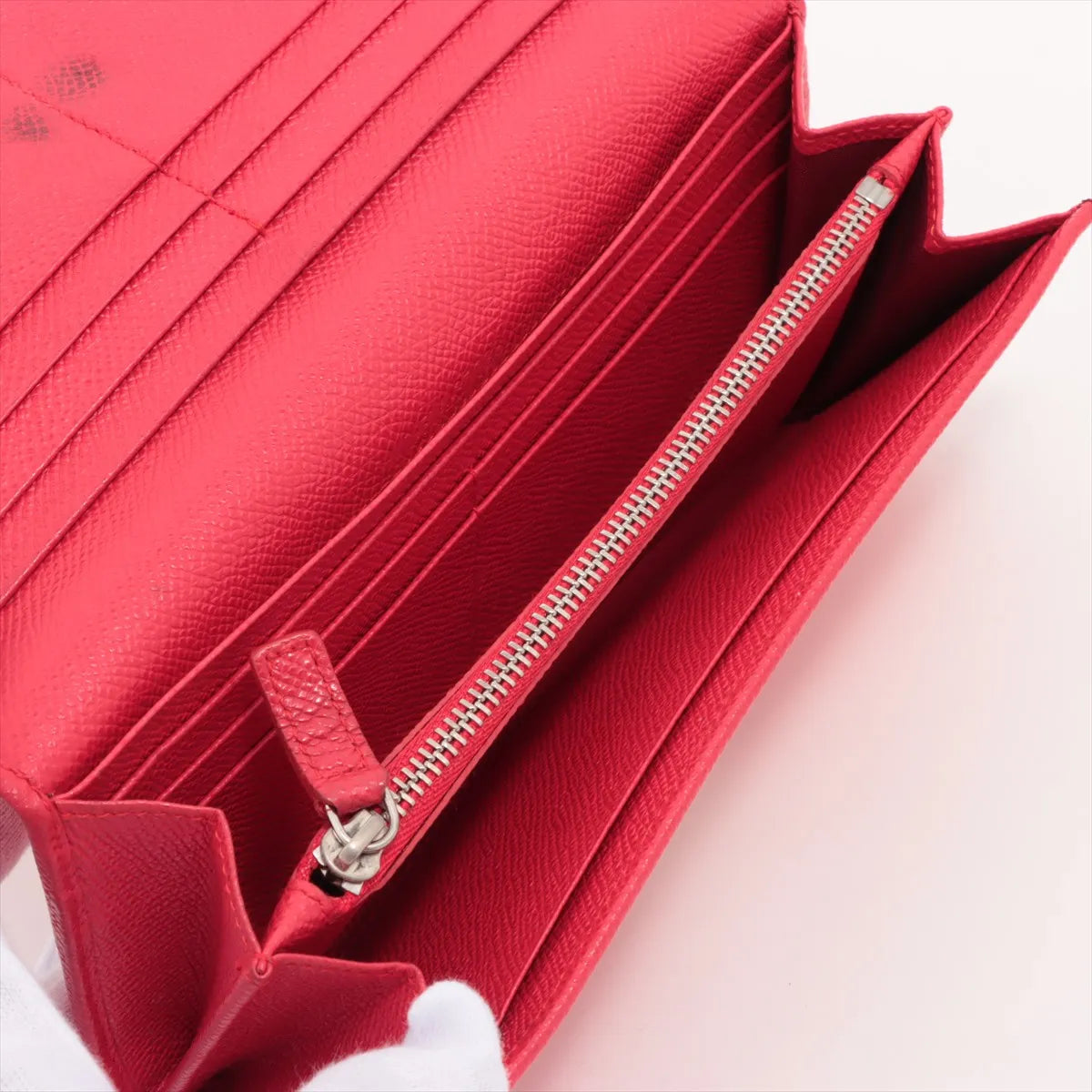 Bvlgari Bvlgari Bvlgari Leather Long Wallet Red