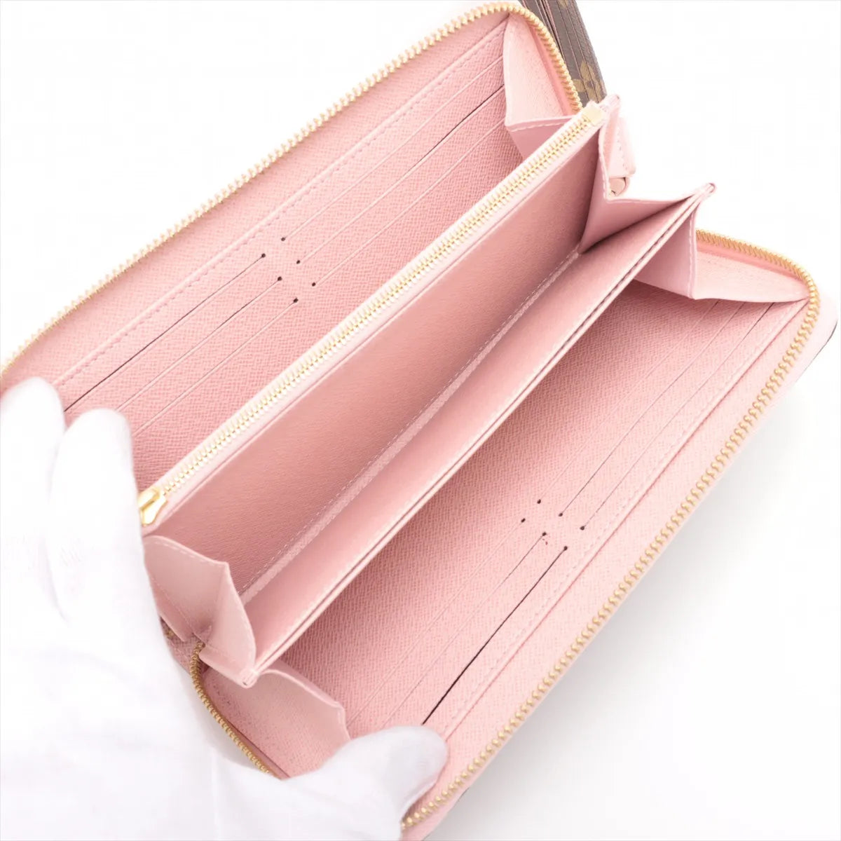 Louis Vuitton Monogram Tassel Zippy Wallet Rose Ballerine