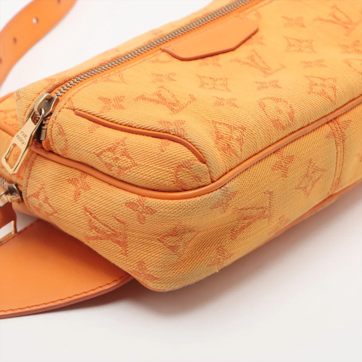 Louis Vuitton Monogram Denim Outdoor Bumbag Orange