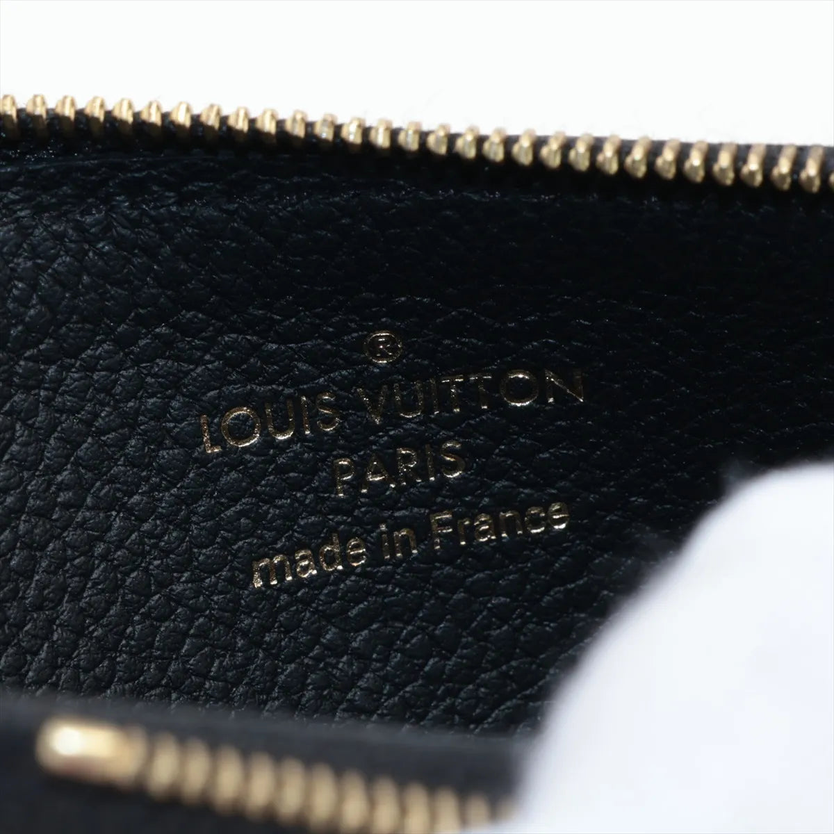 Louis Vuitton Monogram Empreinte Romy Coin Card Holder Black