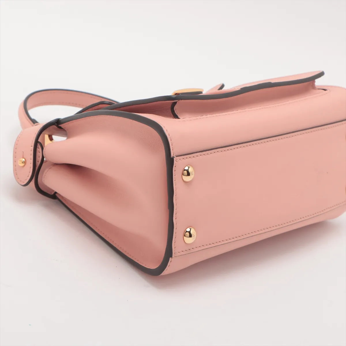 Fendi Mini Peekaboo ISeeU Leather Two-Way Handbag Pink