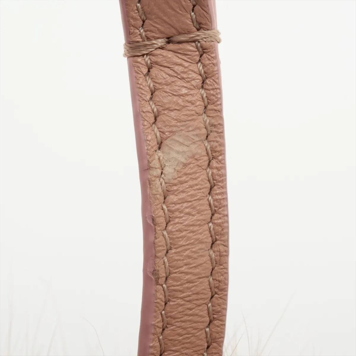 Fendi Pom Pom Fur Bag Charm Brown x Pink