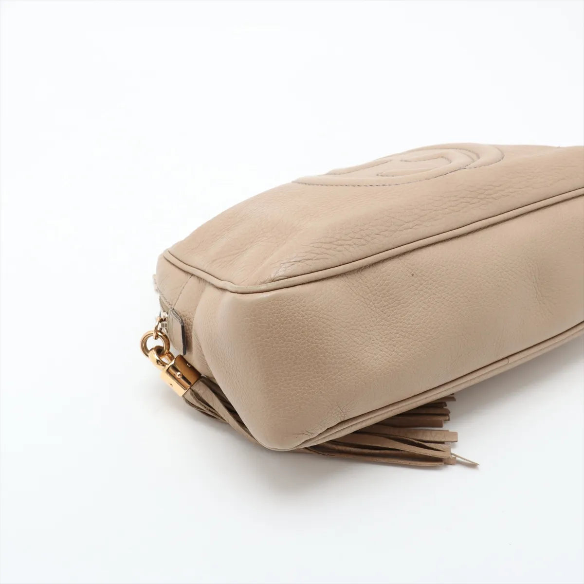 Gucci Soho Leather Chain Shoulder Bag Beige
