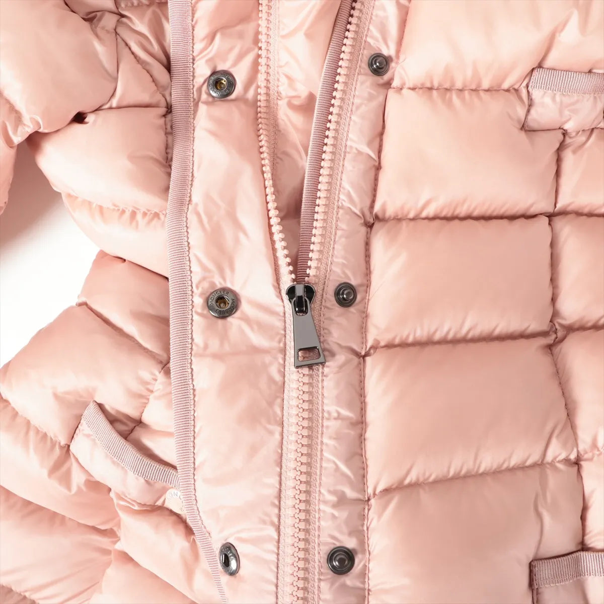 Moncler Hirma Nylon Down Coat Pink