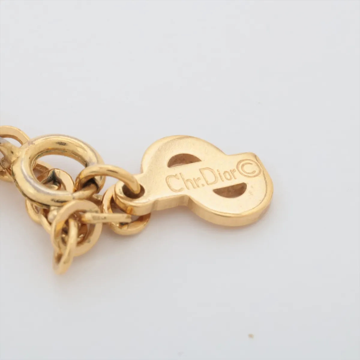 Christian Dior Hearts Rhinestone Pendant Necklace — product photo 4