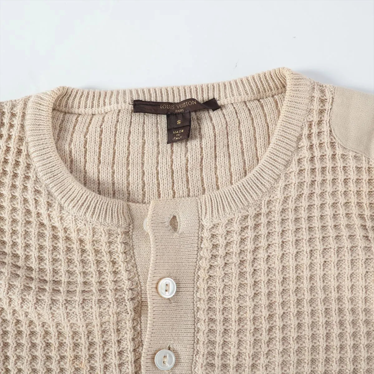 Louis Vuitton Cotton Knit Sweater Beige
