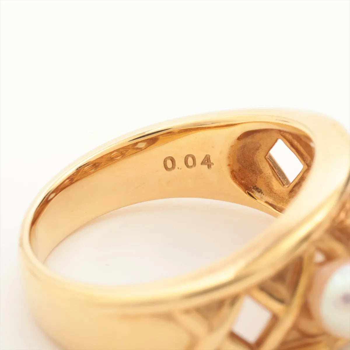 TASAKI Pearl Diamond Ring Yellow Gold