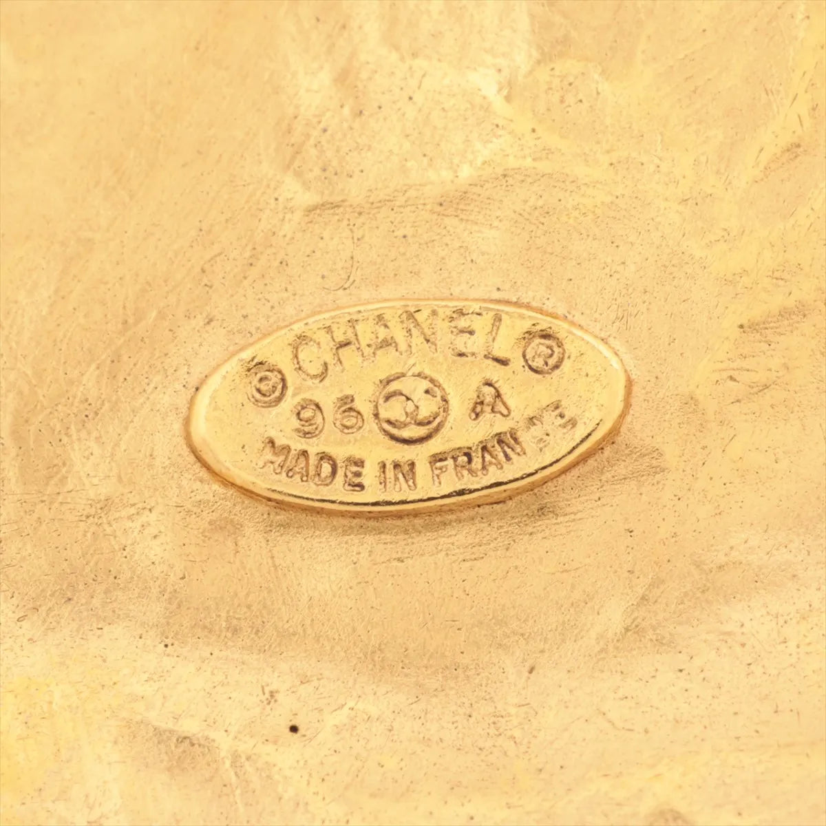 Chanel CC Logo Pearl Brooch