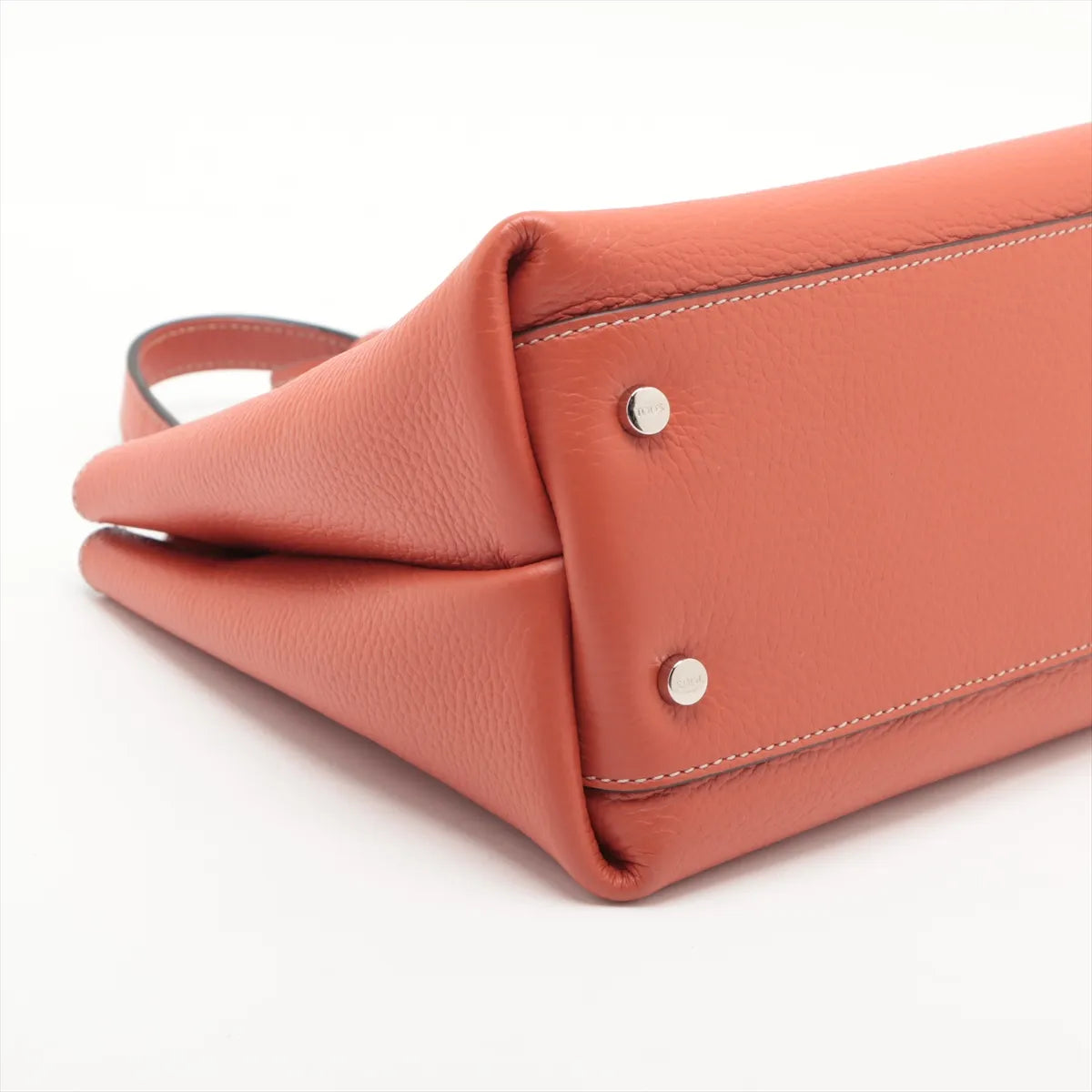 Tod's T Timeless Leather Two-Way Shoulder Bag Orange