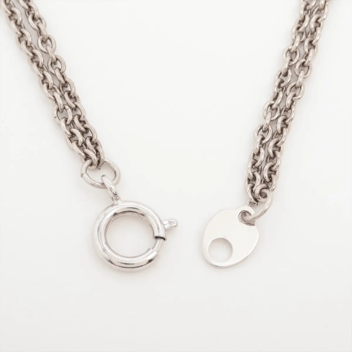 Bvlgari Two-layer Chain Bracelet Red Silver