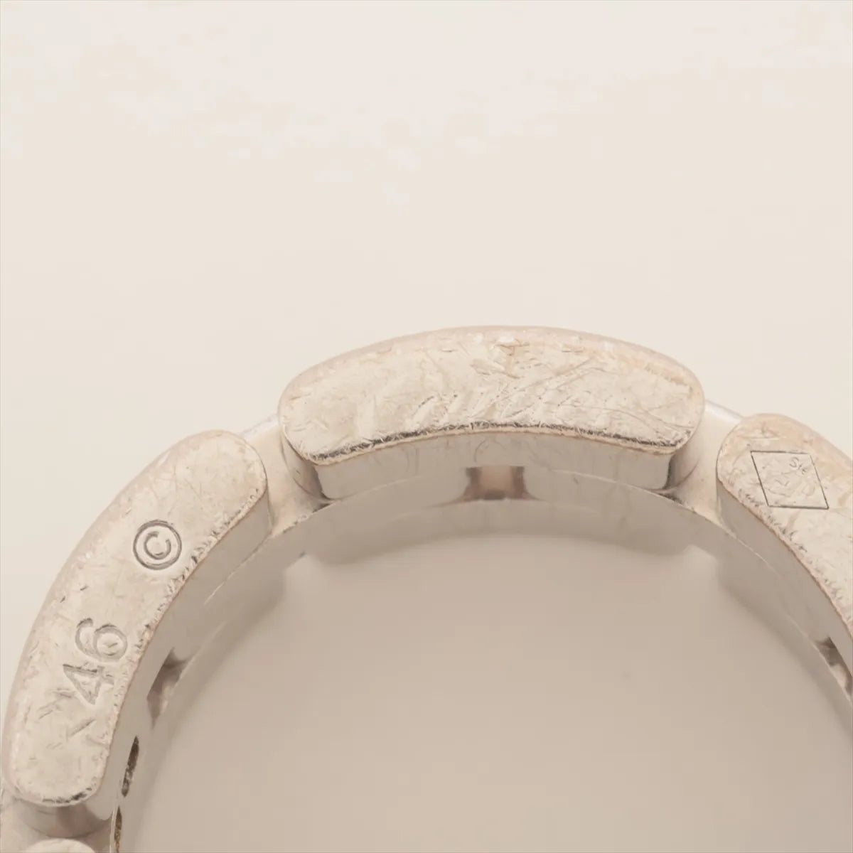 Cartier Maillon Panthère Triple Row Half-pave Diamond Ring White Gold