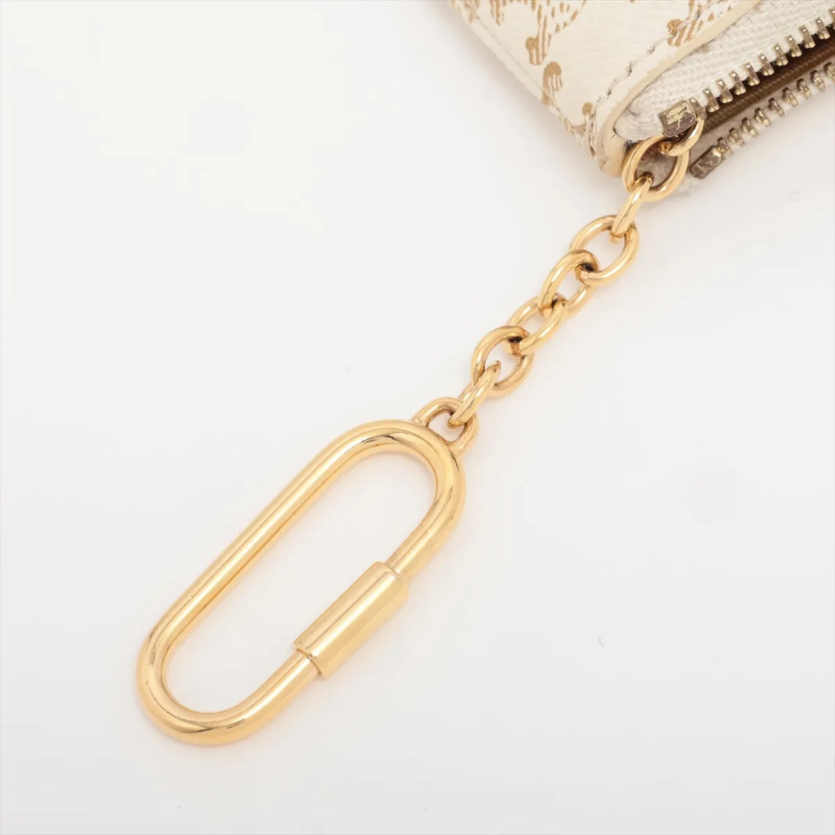 Celine Triomphe Leather Coin Purse Beige