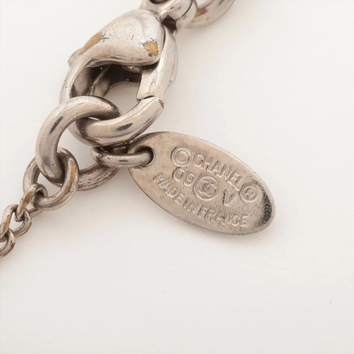 Chanel CC Logo Rhinestone Pendant Necklace