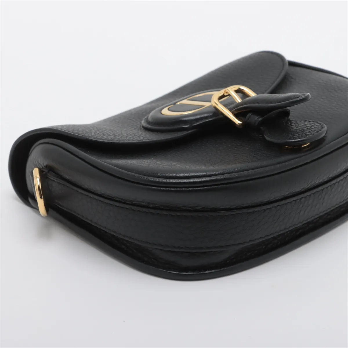 Christian Dior Bobby Leather Shoulder Bag Black