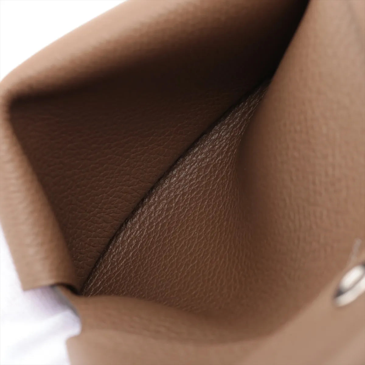 Hermès Calvi Duo Evercolor Card Holder Brown