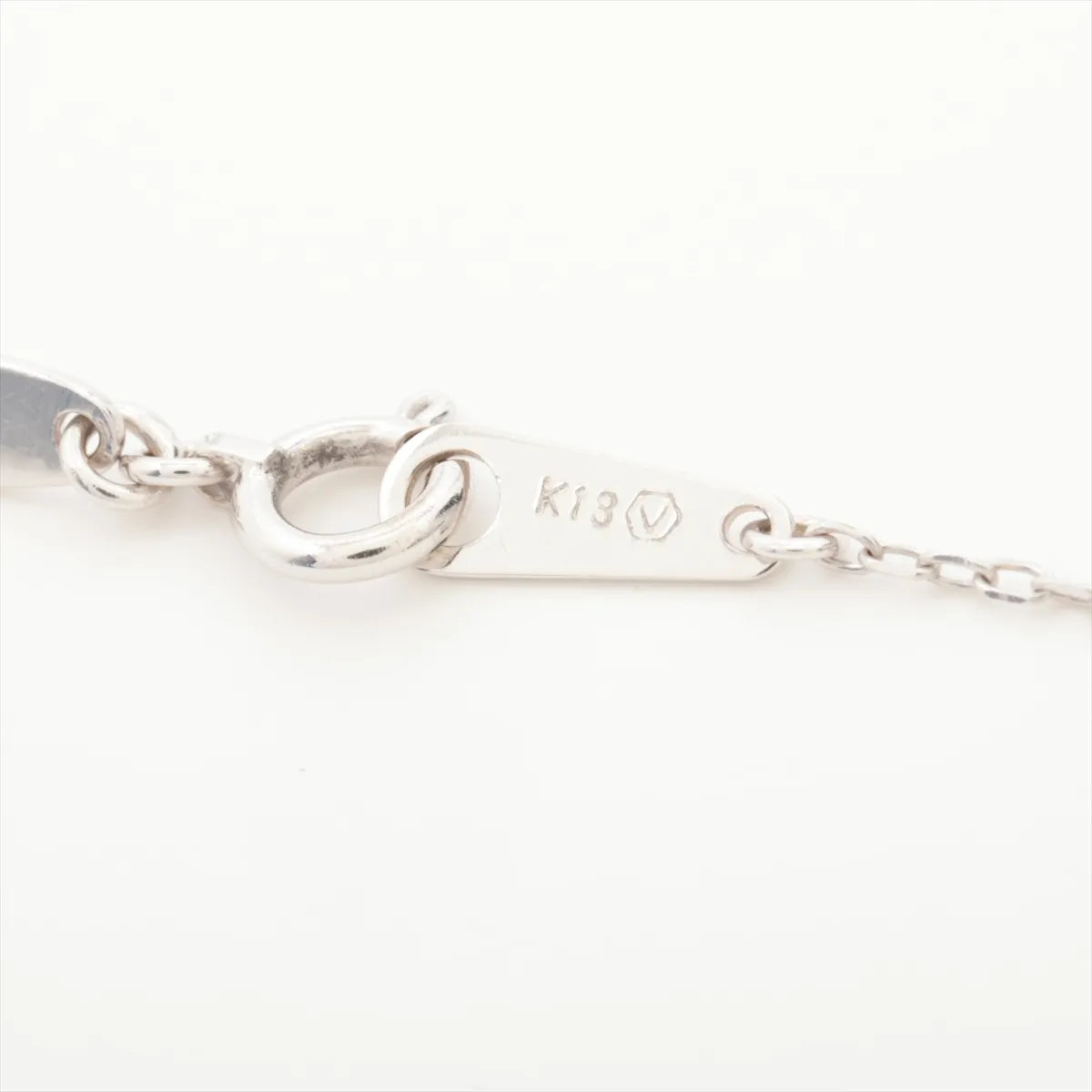 Open-Heart Diamond Necklace Yellow Gold x White Gold