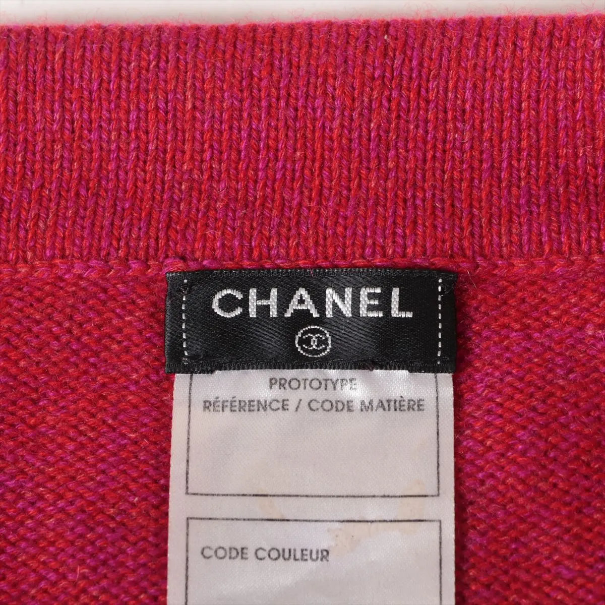 Chanel Knit Mini Skirt Red